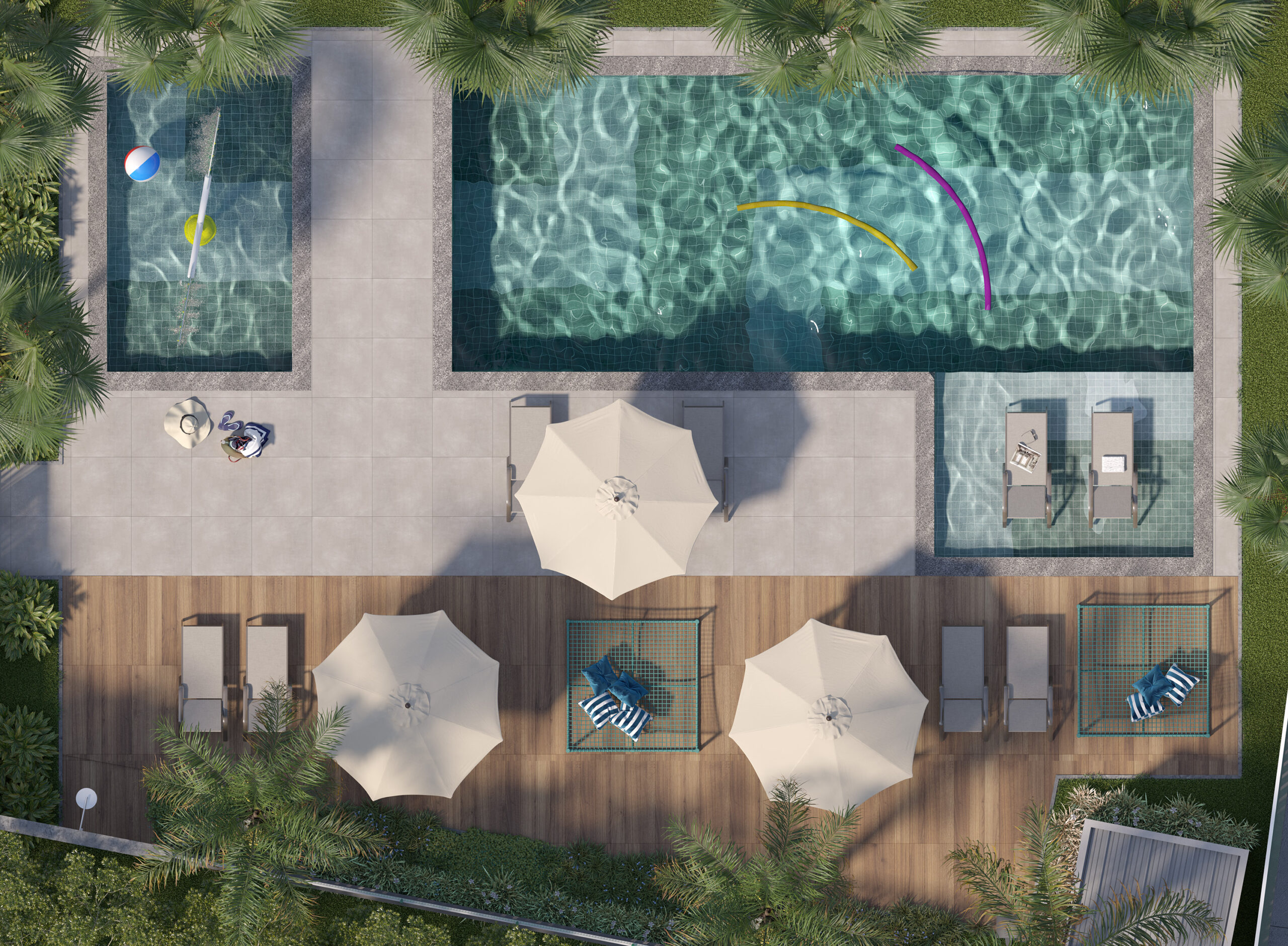 PISCINA COM DECK