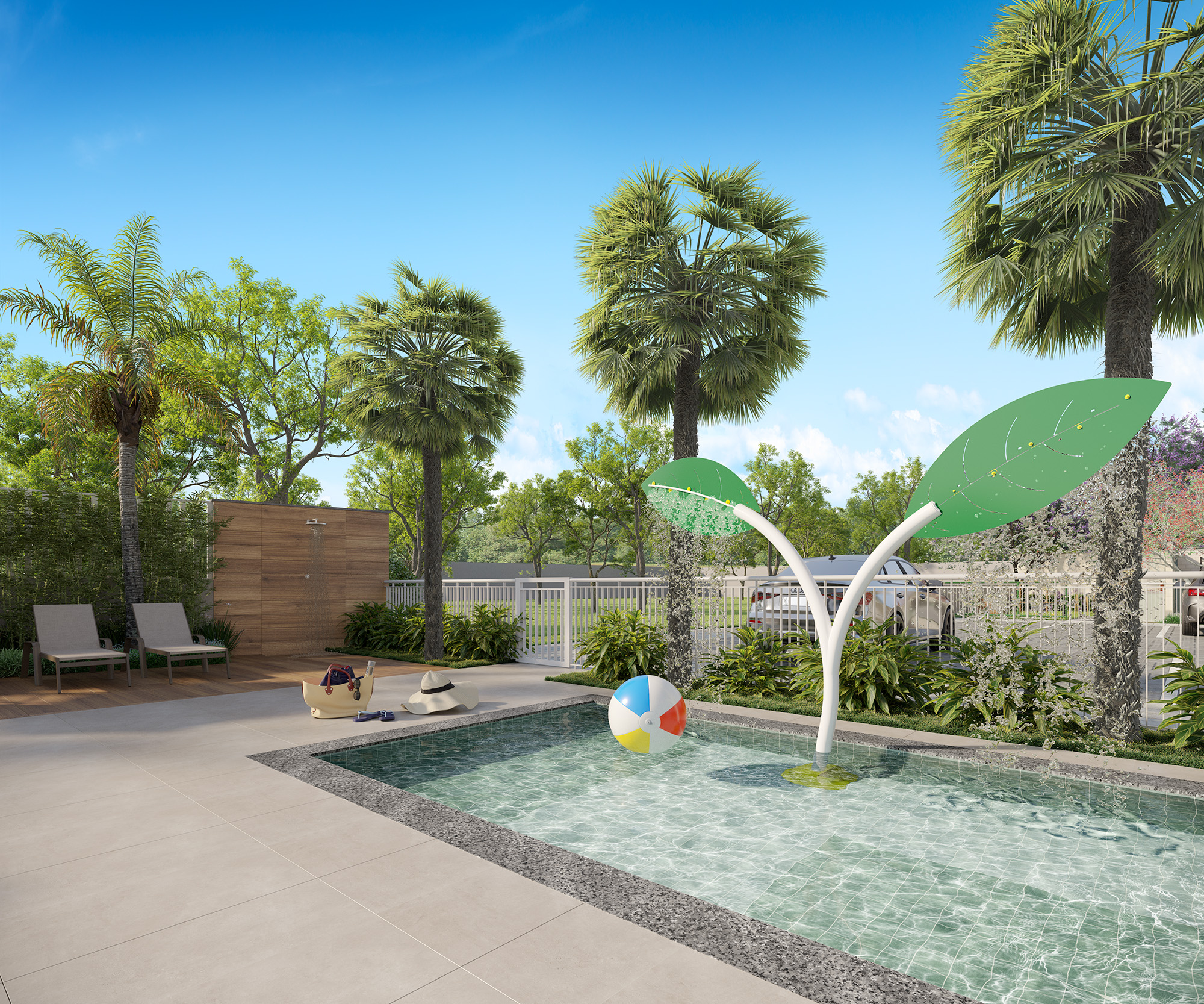 PISCINA INFANTIL COM ACQUAPLAY